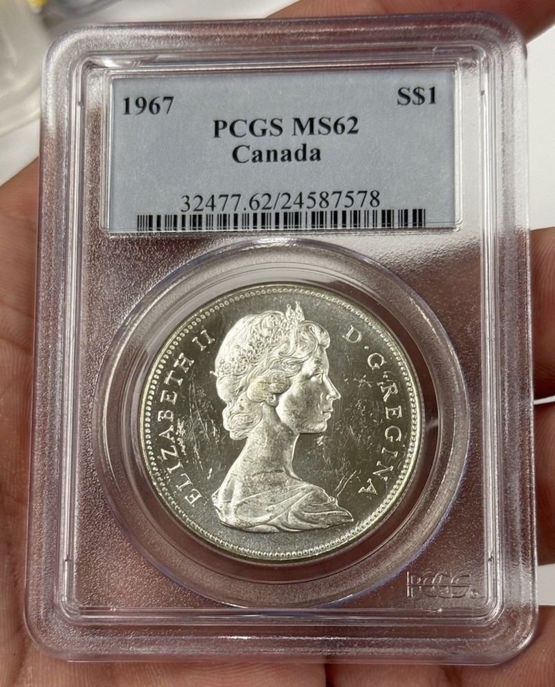 1967 Canada S$1 Silver PCGS MS 62 #3078