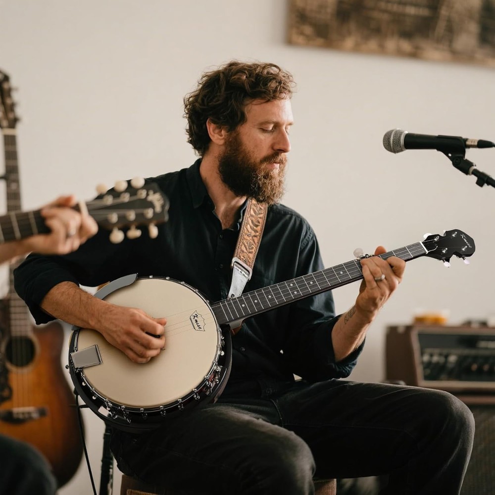 Full Size 5 String Banjo with Resonator & Accessories