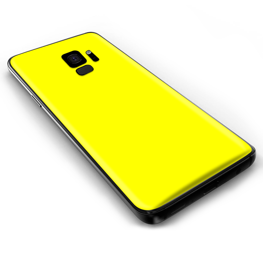 Samsung Galaxy S9 Skins Wrap - Bright Yellow
