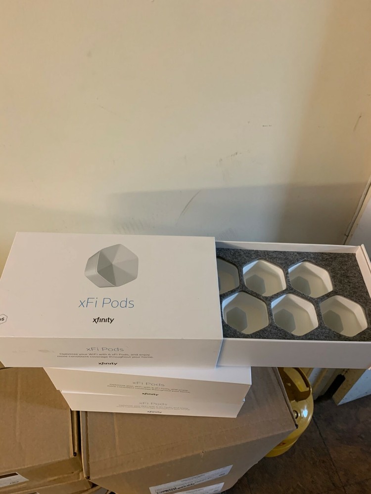 xfinity xfi pods empty box 6-pack  NO PODS, BOX ONLY