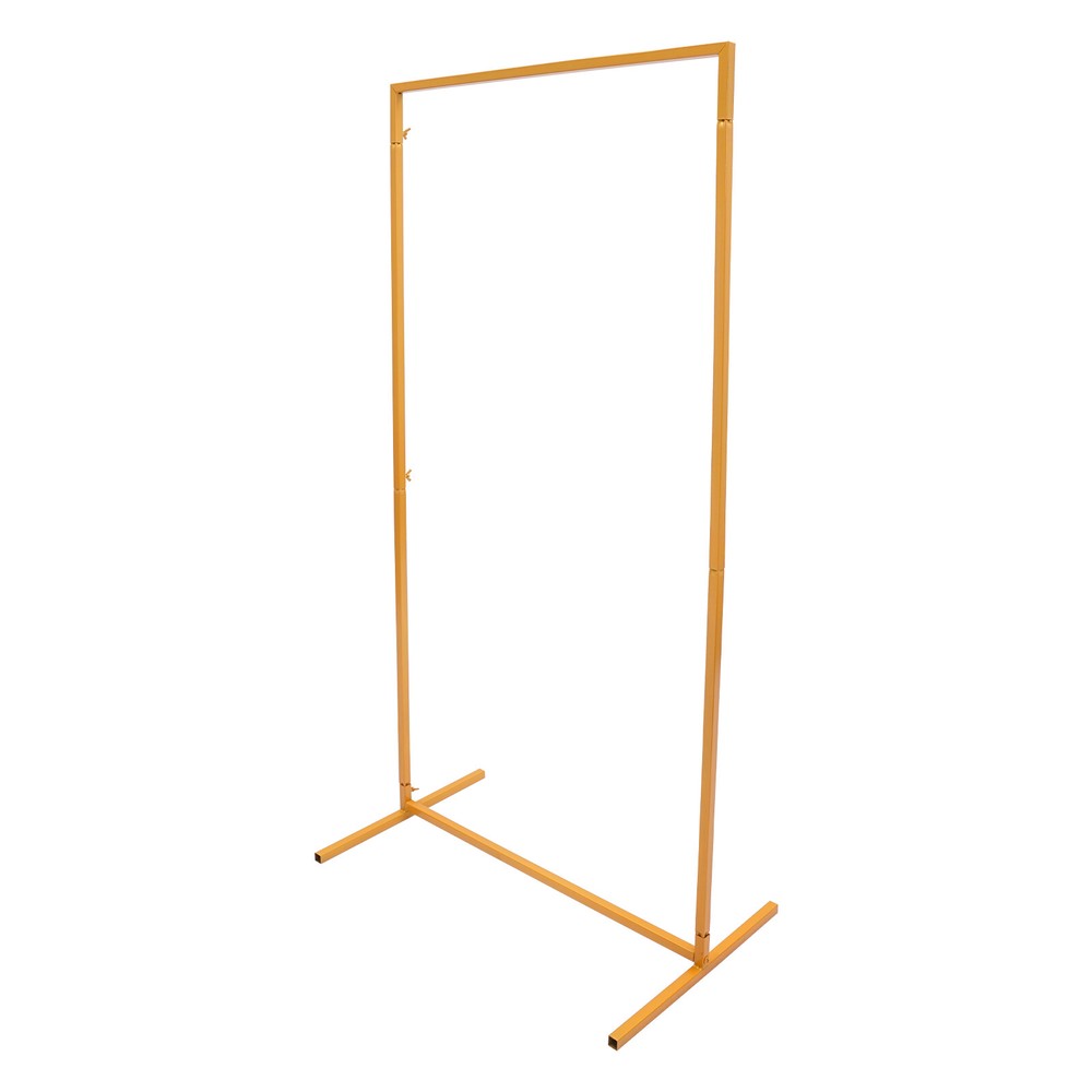 3 Pieces Wedding Arch Frame Set Rectangular Metal Balloon Frame Backdrop Stand