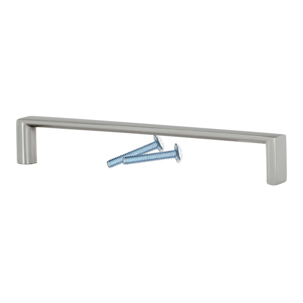 25 Pack Thin Sleek Square 5-1/32" Brushed Nickel Cabinet Pull Handle P52365128BN