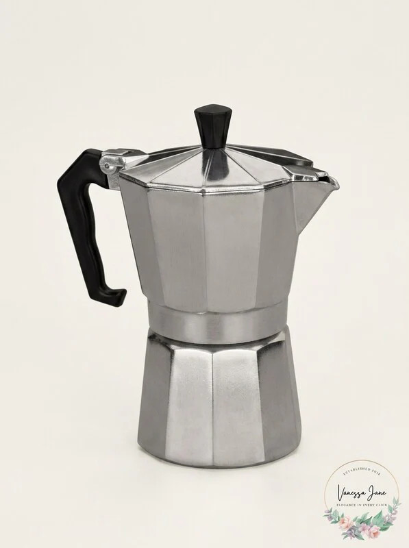 COFFEEDDICTED Stovetop Espresso Maker 6 Cup Silver
