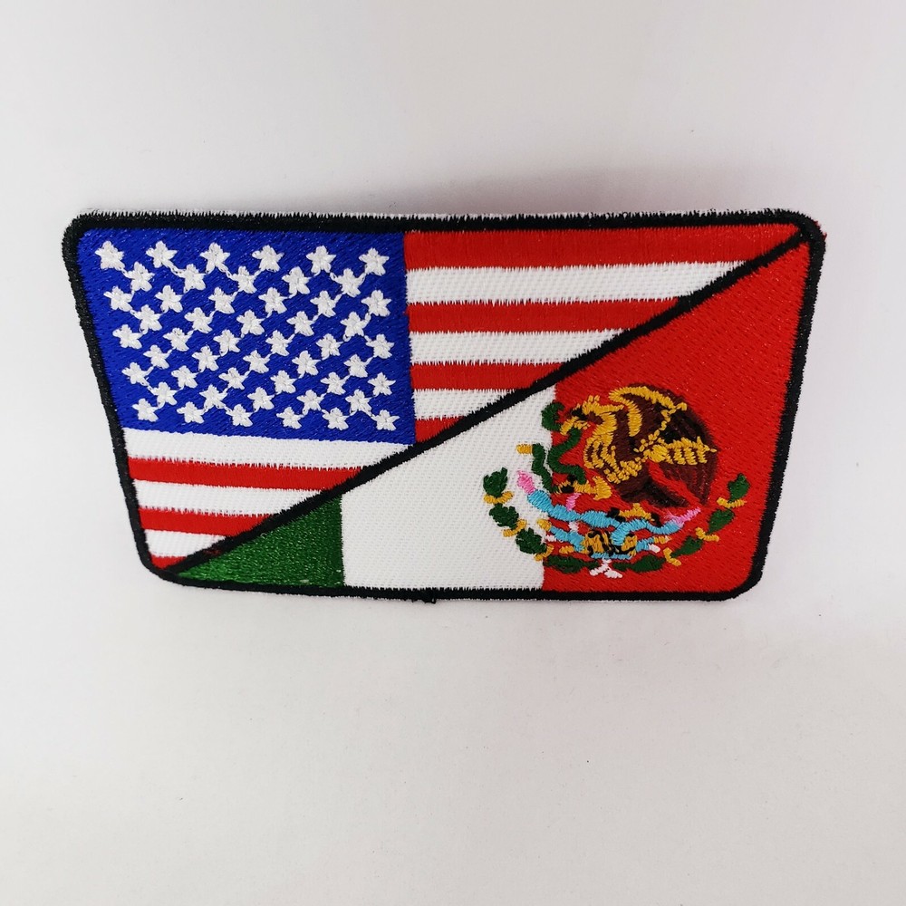 LOWRIDER CHICANO MEXICANO FLAG BIKER PATCH