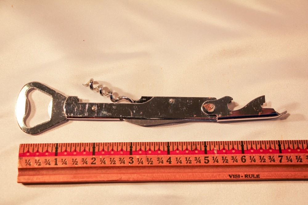 Vintage Multi tool corkscrew bottle opener knife