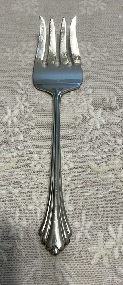 Oneida Bancroft Serving Set: Meat Fork, Serving Spoon and Sugar Spoon