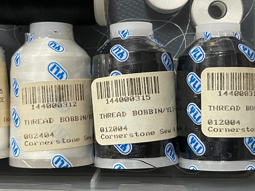 Bobbins (45) and Bobbin Thread Spools (6) - NEW Spools