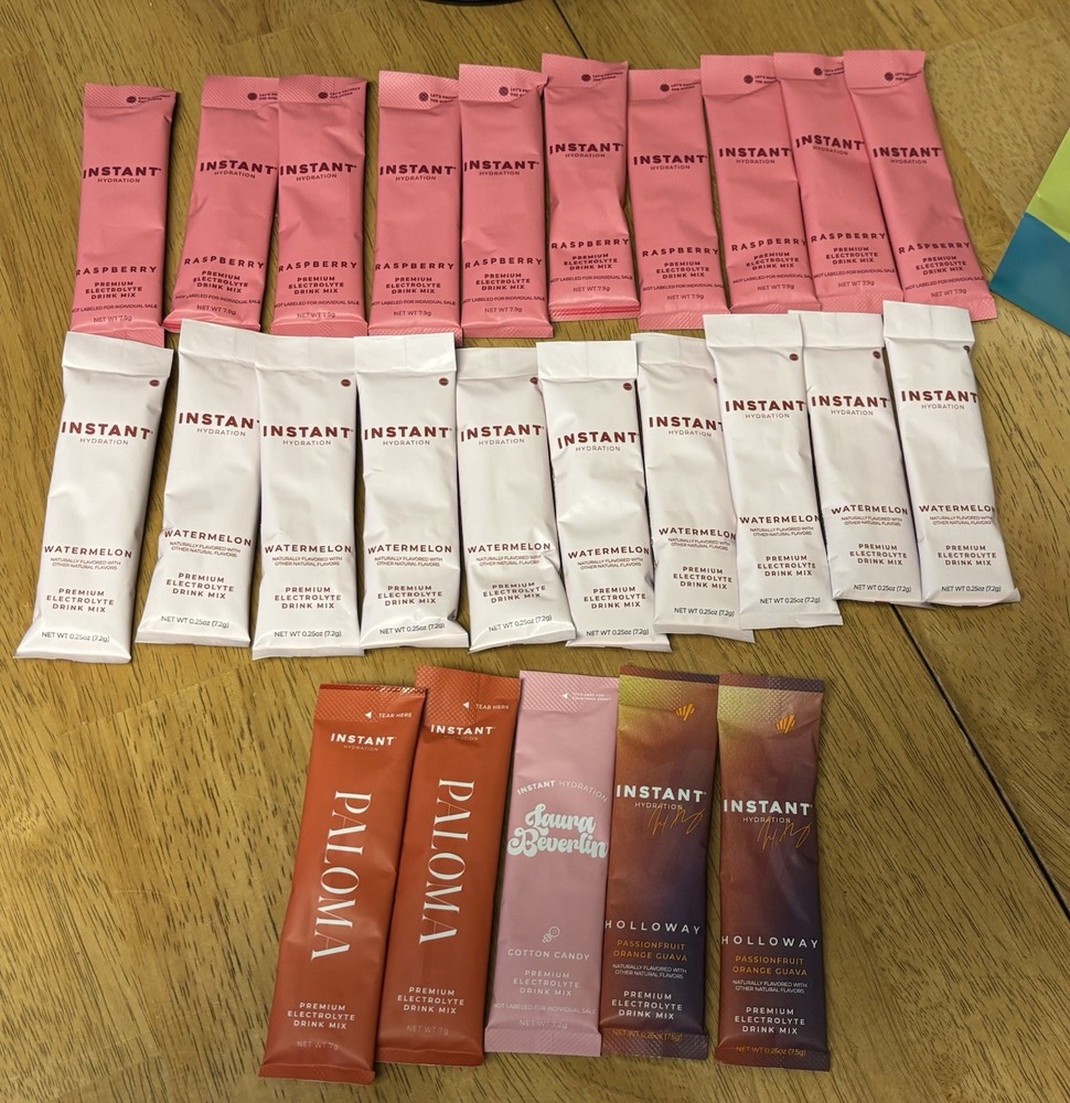 Instant Hydration Electrolyte - 25 Packets - NEW - Mixed Bag Lot 2