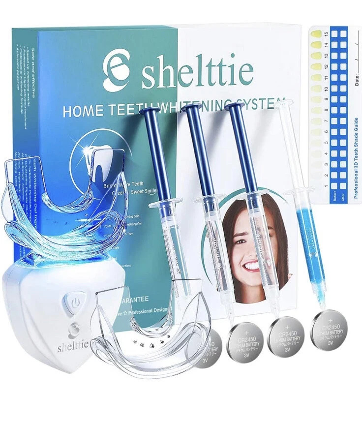 SHELTTIE Teeth Whitening Kit with LED Light