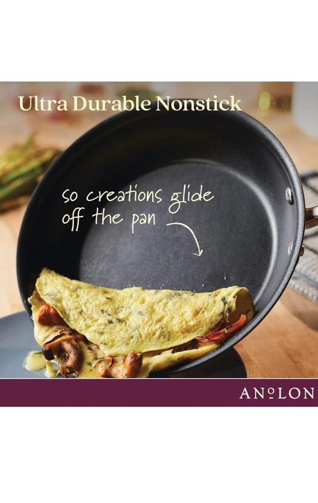 Anolon 84631 Advanced Home 11-Piece Cookware Set - Moonstone