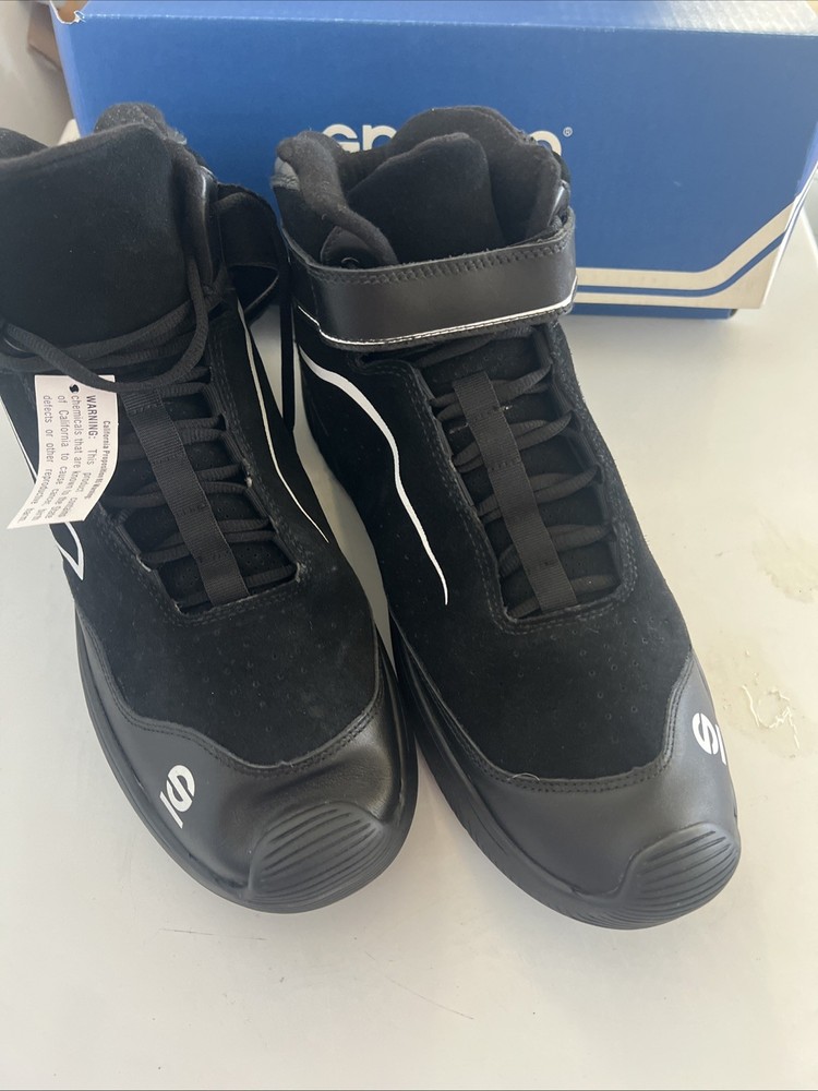 SPARCO Shoe Pit Stop Crew, Size 14, Black, SFI