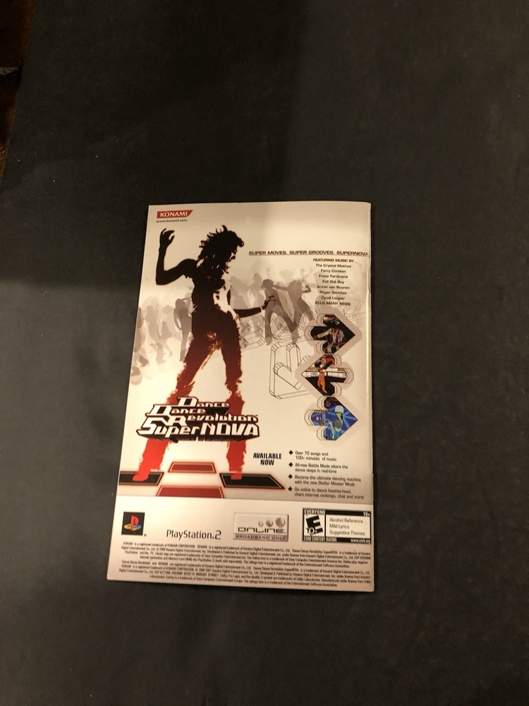 dance dance revolution supernova ps2 Manual Only