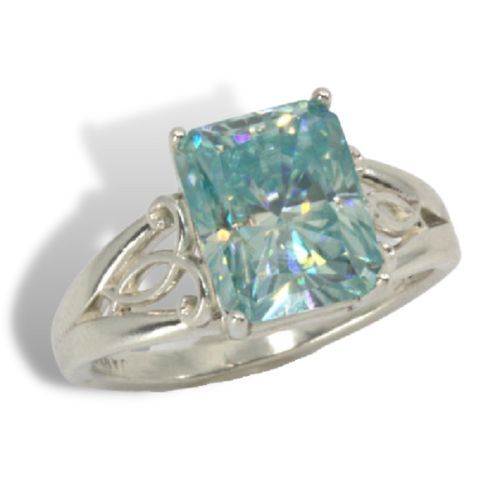 Emerald Artisan Scroll Pre-notched Ring Mounting