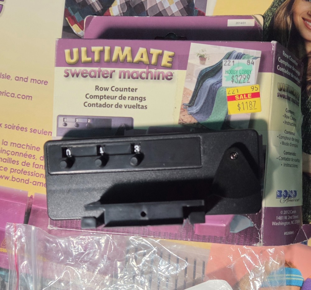 Bond Ultimate Sweater Machine + Row Counter