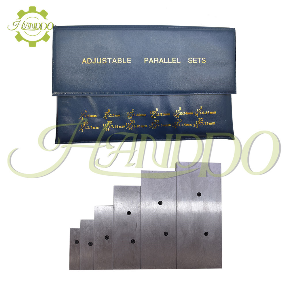 6PC ADJUSTABLE PARALLEL SET 3/8" - 2-1/4" For Layout, Inspection