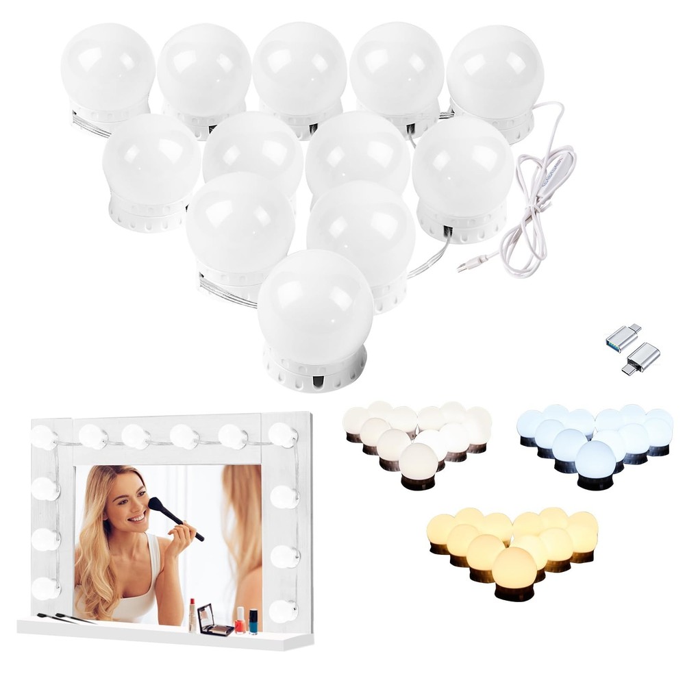 LED Vanity Lights for Mirror, High Brightness LED Chip, Hollywood Style Vanit...