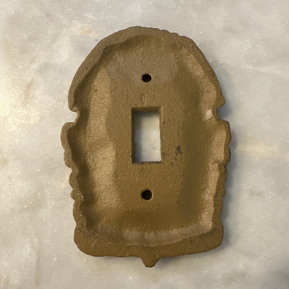 Vintage Brown Toggle Switch Plate