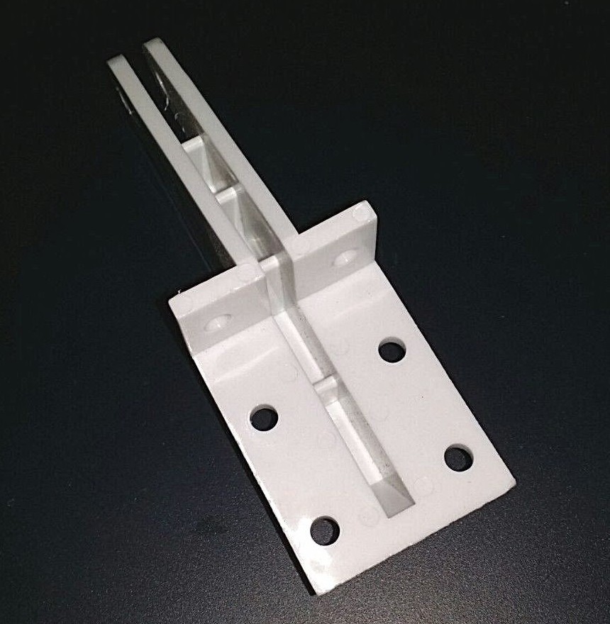 Screen door closer bracket - White Pool cage lanai closer bracket