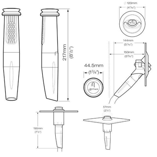 Whale Twist Deck Shower Cold Only DS0005