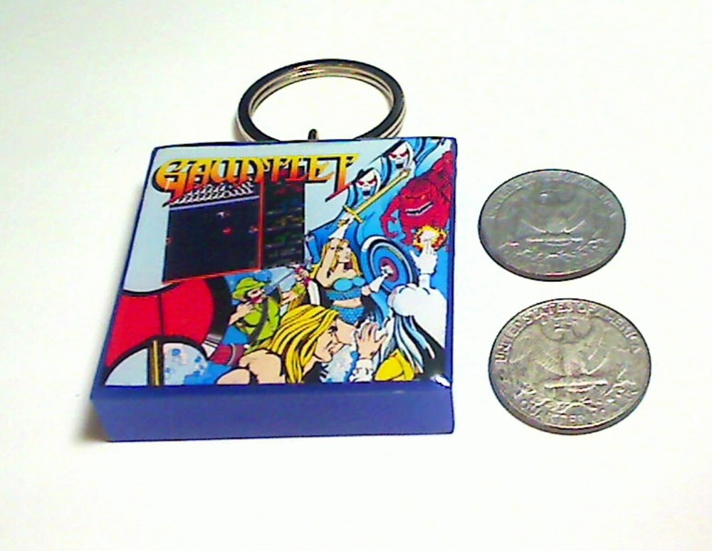 Gauntlet Arcade Coin Door accessory Keychain