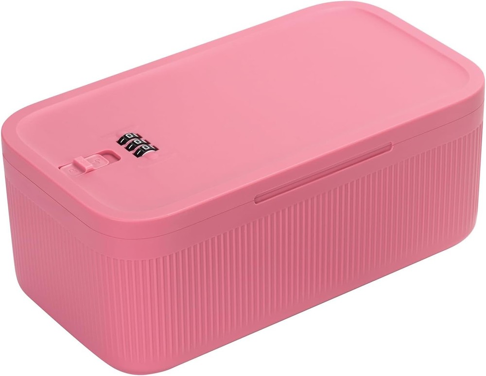 Lockable Storage Box,Medicine Lock Box Travel Case,Refrigerator Bin Container