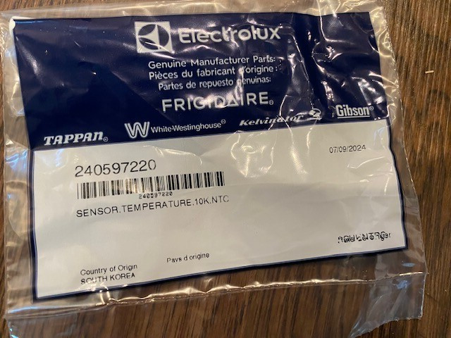 Genuine Frigidaire 240597220 Refrigerator Temperature Sensor (NEW)