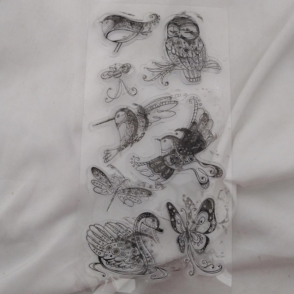 Bundle Of 6 Animal And Misc Clear Stamp Sets