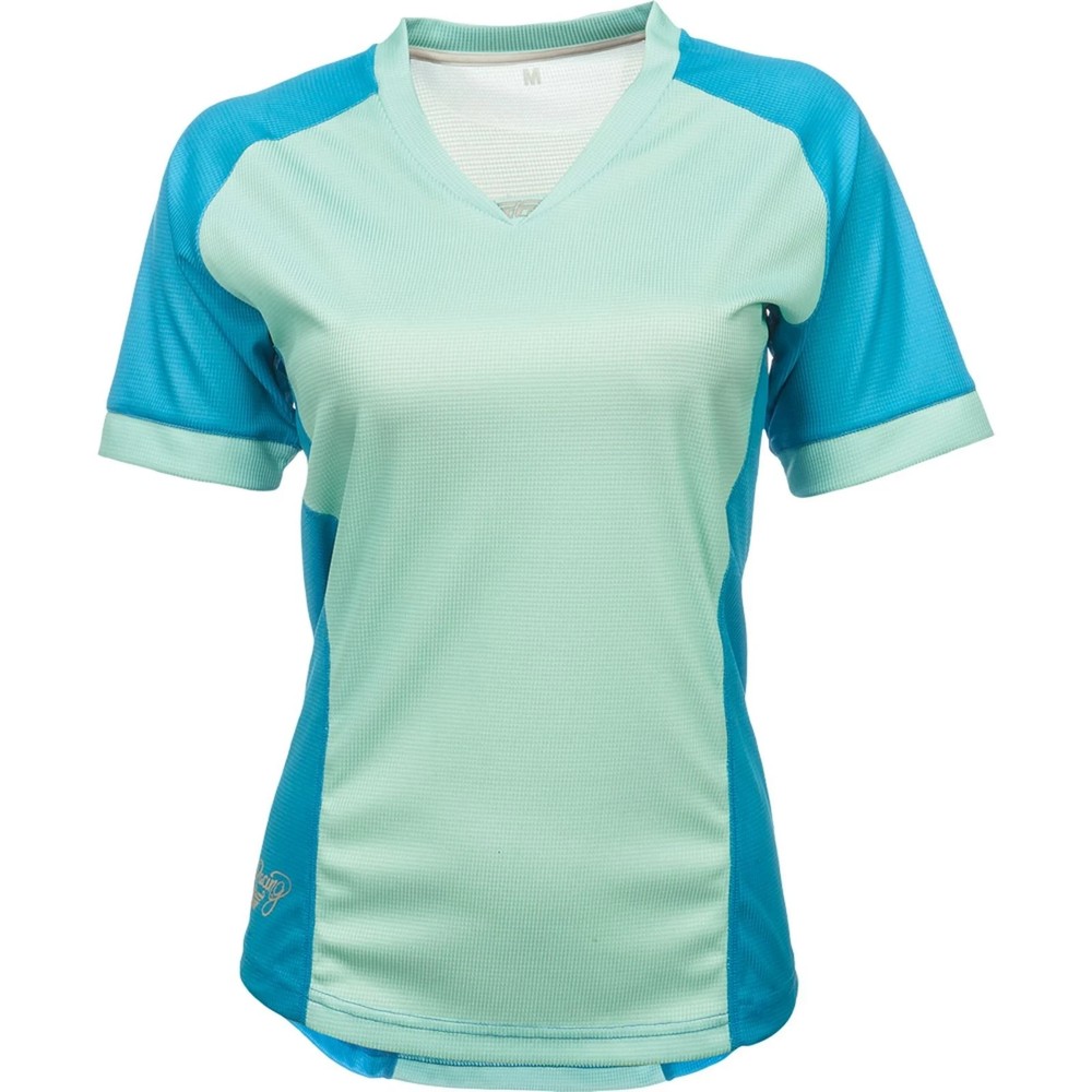 Fly Racing Lilly Ladies Jersey Turquoise Medium