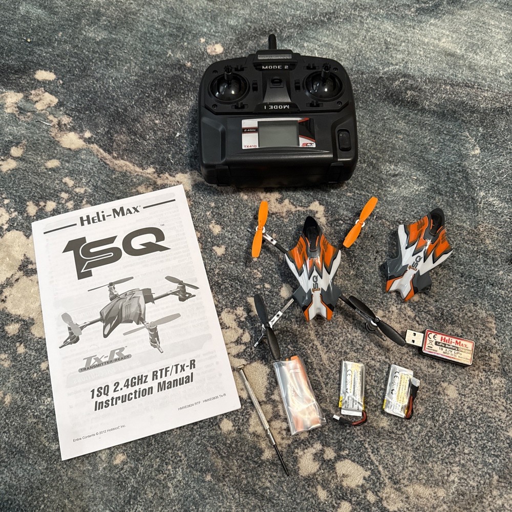 Heli-Max Drone 1SQ Quadcopter, Controller & 2 Batteries
