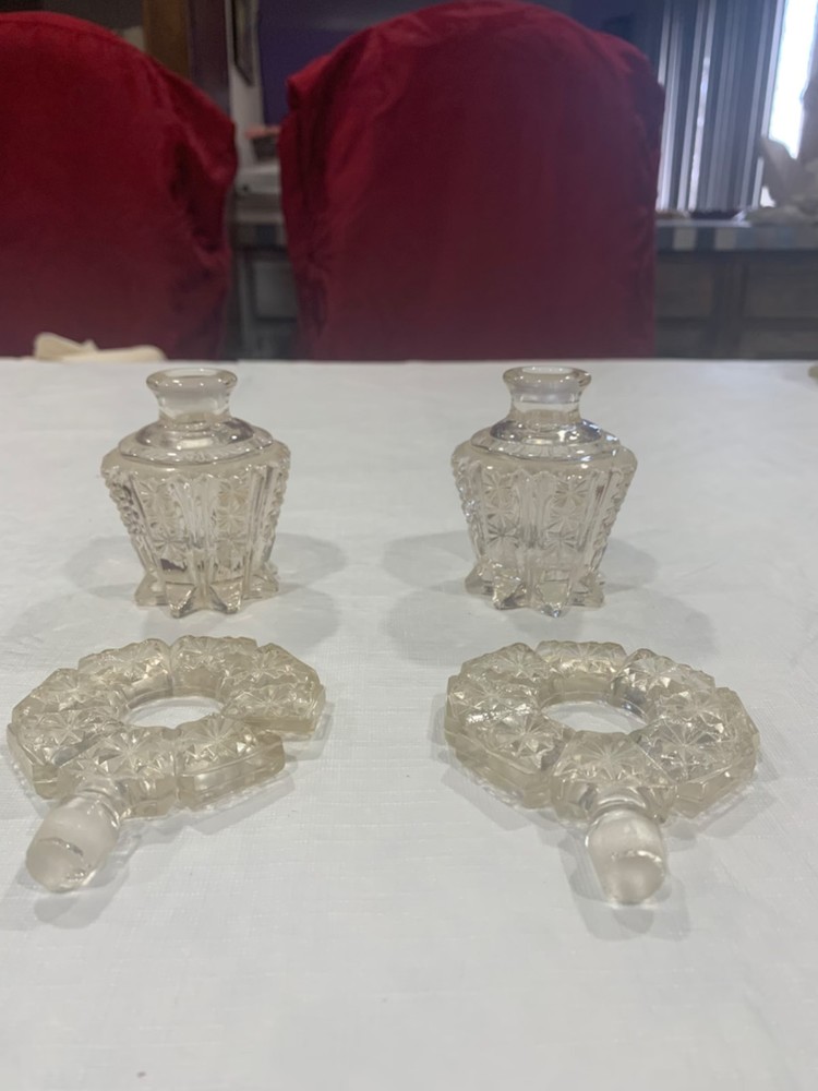 Vintage glass perfume container