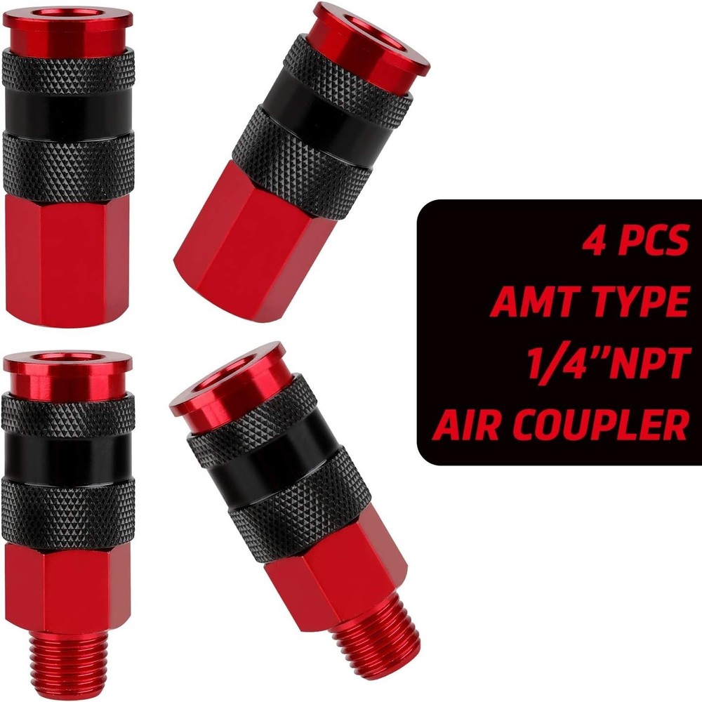 Versatile 1/4'' Air Compressor 14-Piece Accessories Kit - Quick Coupling System