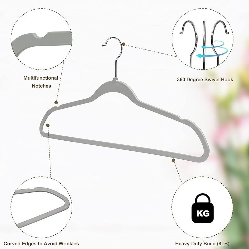 Heavy Duty Anti Rust Plastic Hangers Fast Easy Clothes Hanging Solution New