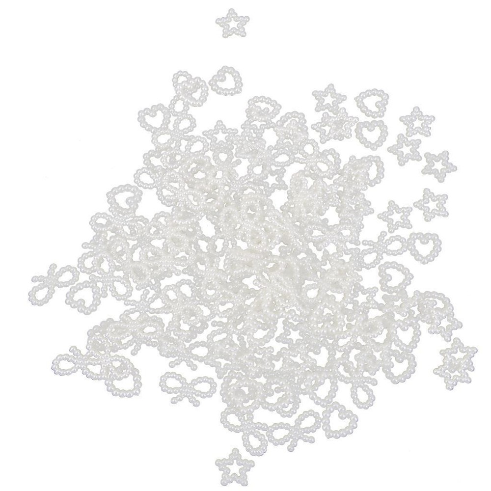 150 Assorted Shaped Pearls Cabochon Embellishments Making