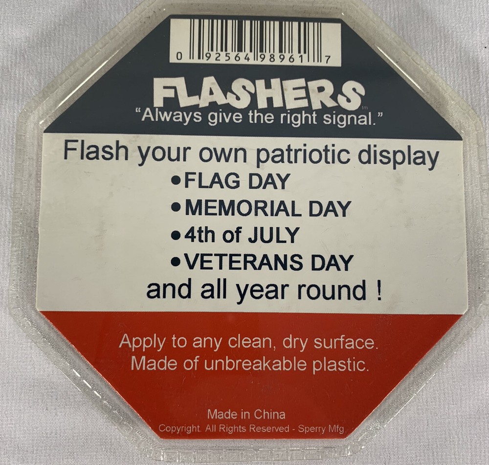 New Flasher Plastic Disc Image Changing Sticker US Air Force.