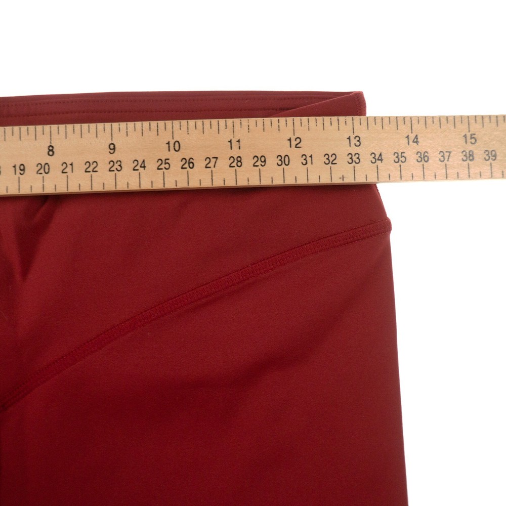 Zise Red Cropped Leggings Womens Medium M Pull On Mesh