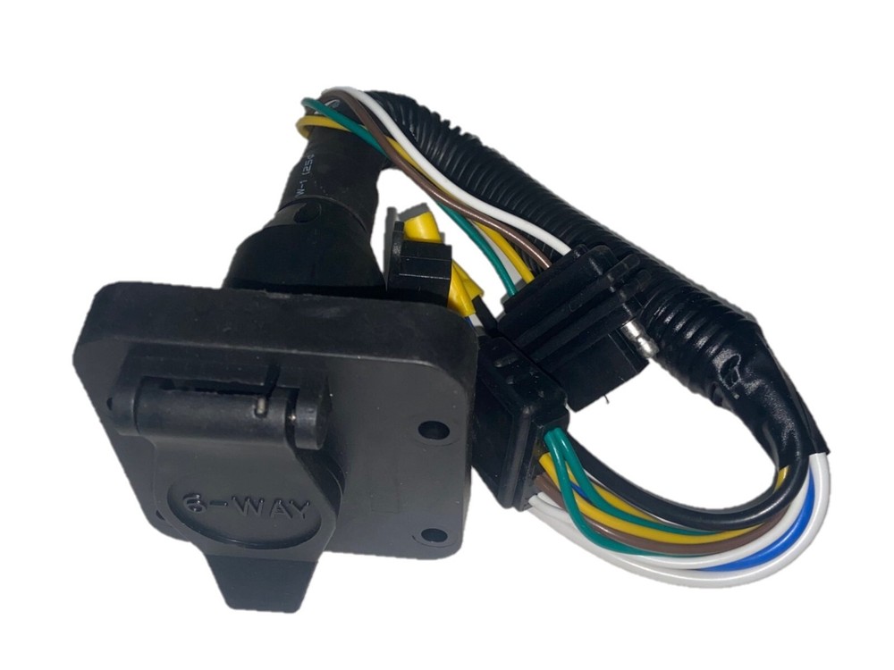 HITCH TRAILER WIRE 4 Flat to 6 Way & 4 Flat With Bracket & Mounting Hardware