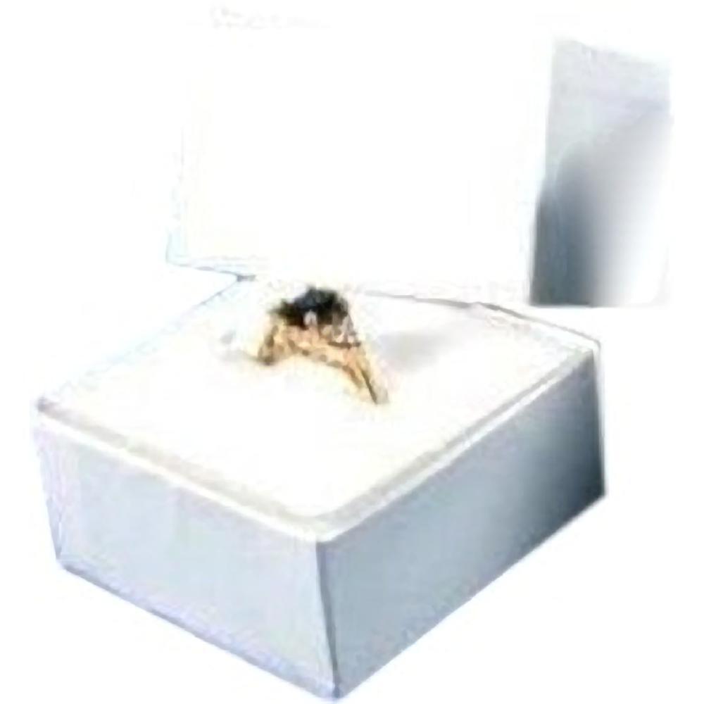 100 White Ring Display Jewelry Boxes Gift Showcases