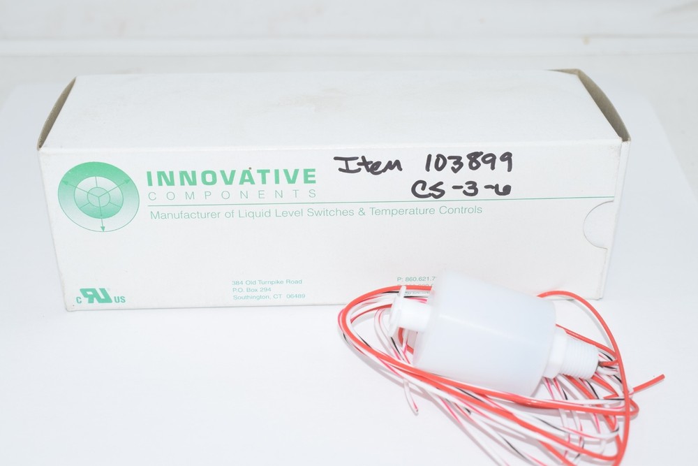 NEW Innovative Components CS-3-6 Liquid Level Switch Temp Controls