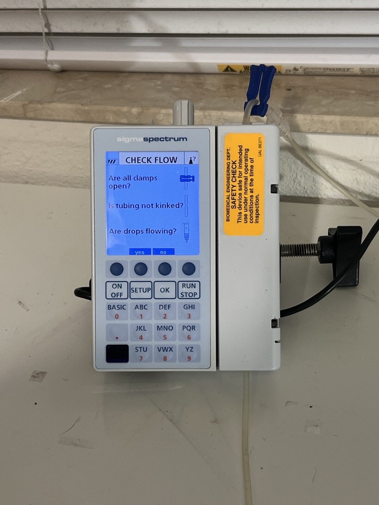Baxter Sigma Spectrum Infusion Pump Patient Ready.