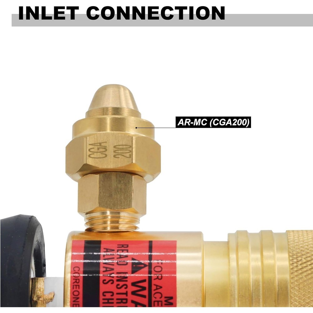 AR-MC CGA200 MC Tank Acetylene Regulator