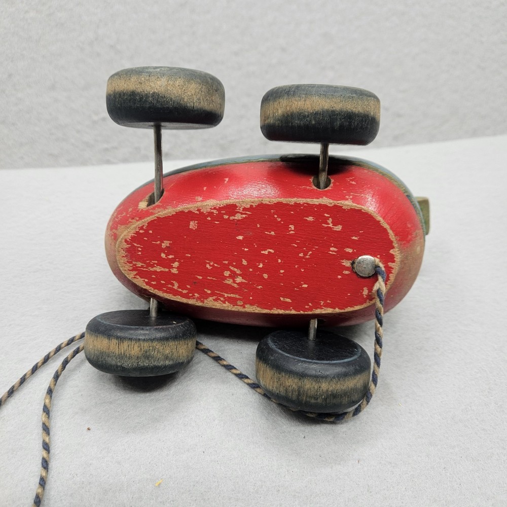 Vintage Sifo Pull Duck Wooden 1960’s With Pull String