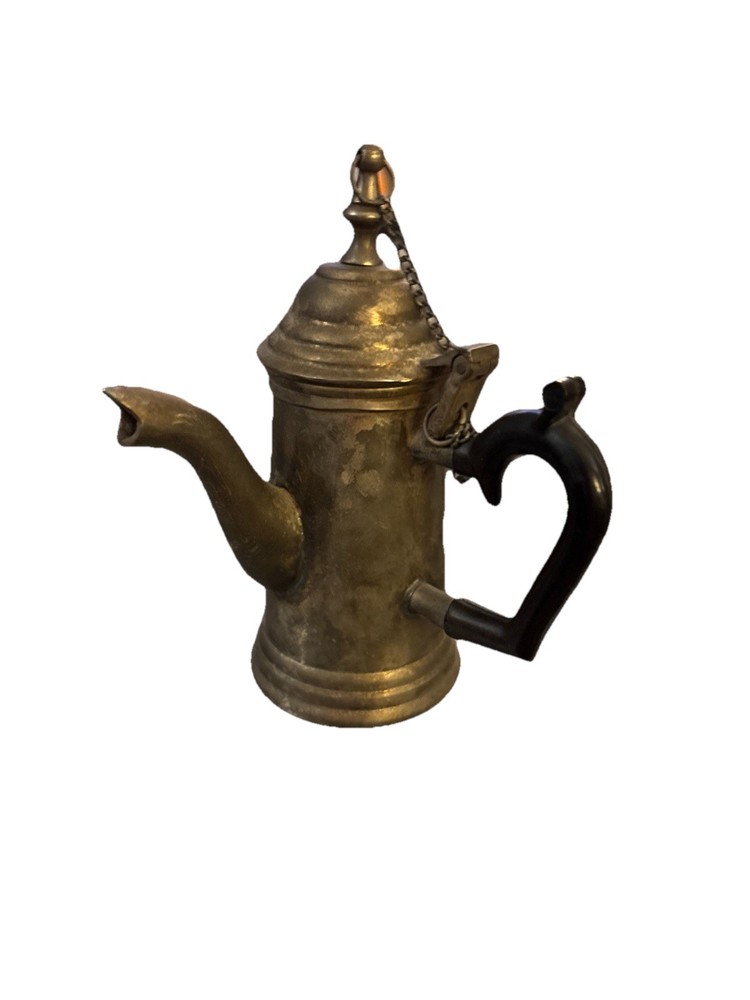 Dallah Coffee/Chocolate Pot Patina Vintage - READ
