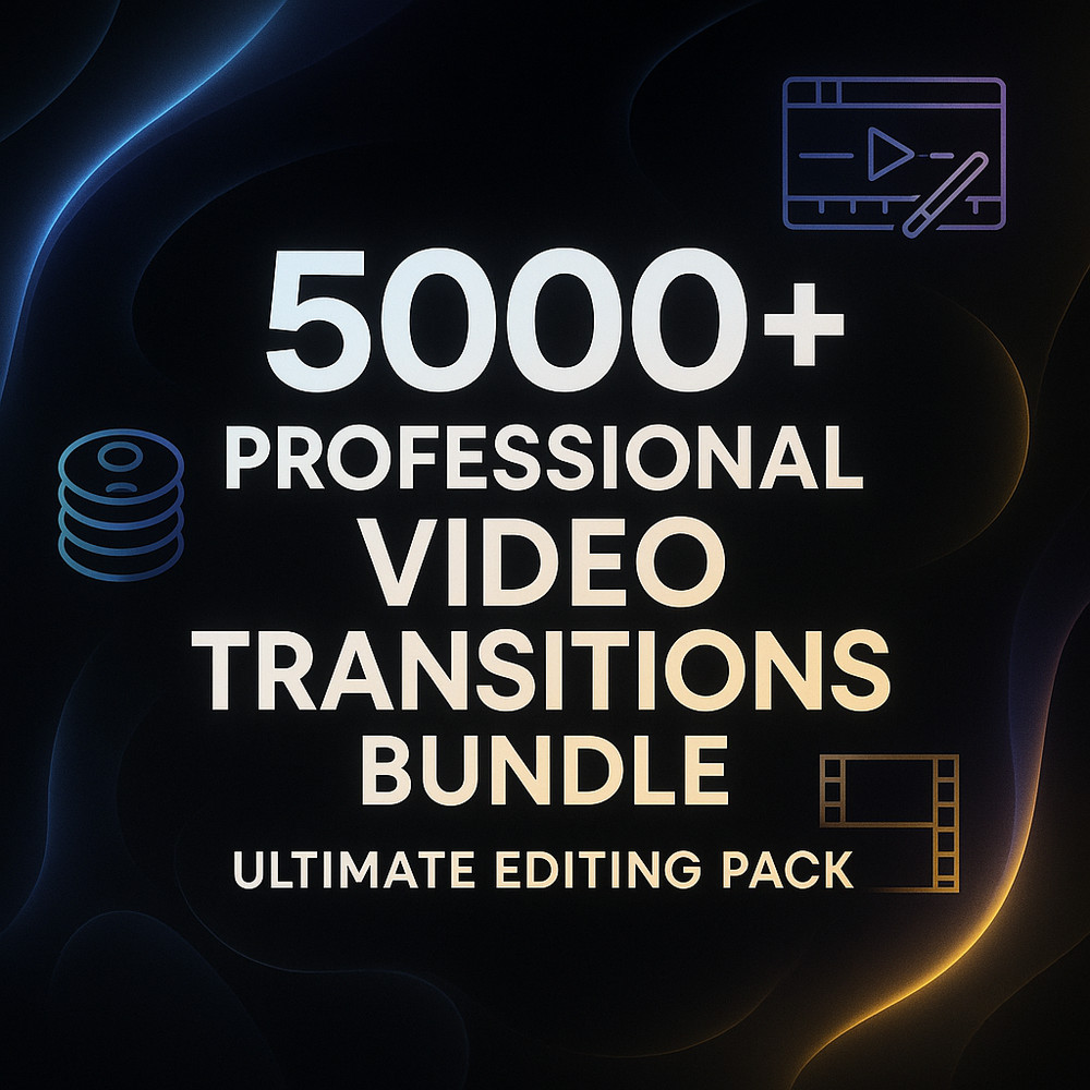 5000+ Professional Video Transitions Bundle – Ultimate Editing Pack