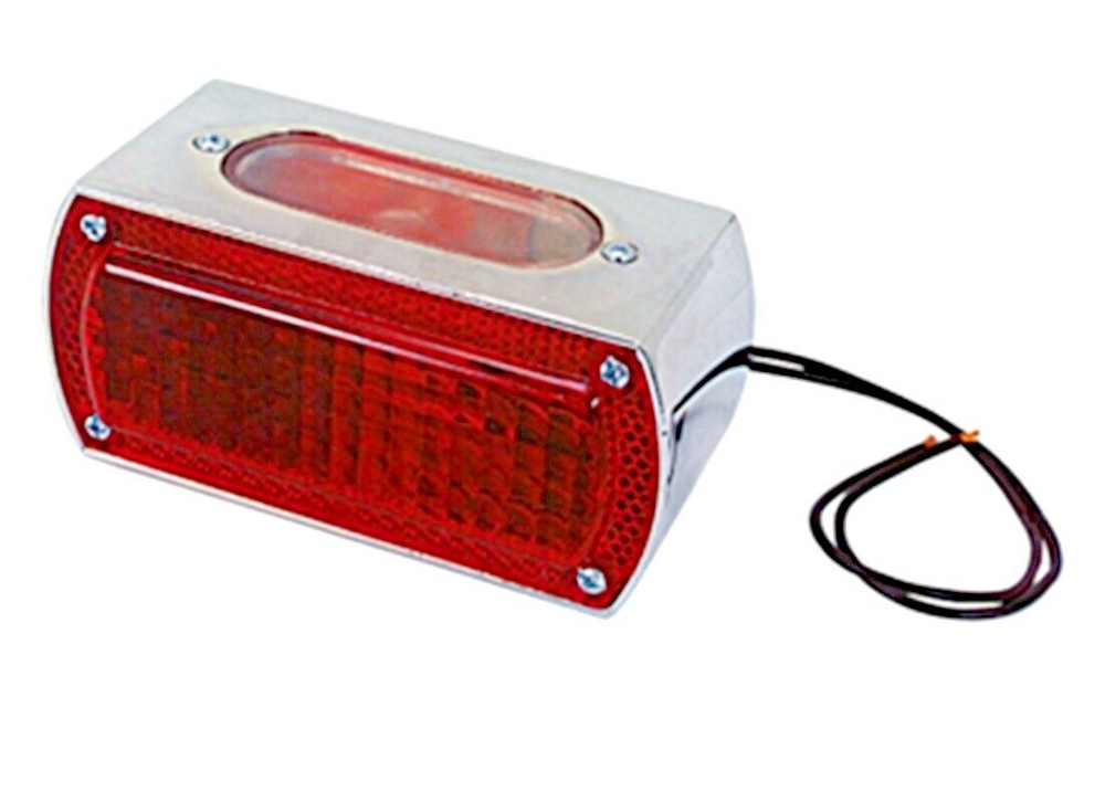 HARLEY RECTANGULAR TAILLIGHT TAIL LIGHT CUSTOM STYLE H-D VINTAGE OLD SCHOOL 12V