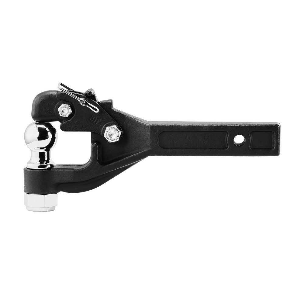 Pintle Hitch 2 inches Receiver Hook for 2.5 to 3 inches Lunette Ring 16000 lbs