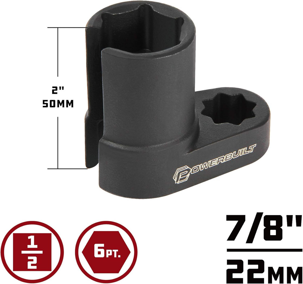 648625 Oxygen Sensor Socket Set, Black