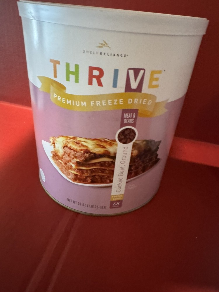 Thrive Life - Ground Beef, Cooked - 48 Servings - Extended Shelf Life 25+ Yrs