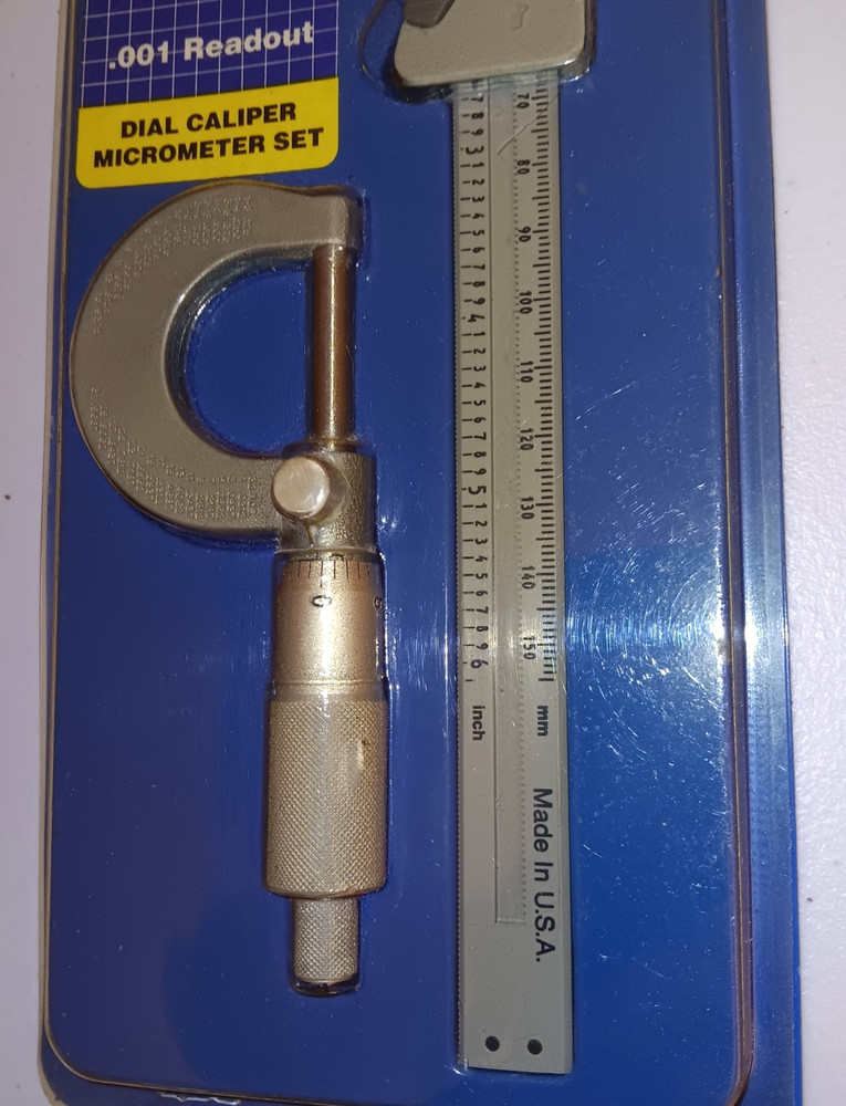 SKILLTECH VINTAGE PRECISION SET DIAL CALIPER MICROMETER SET USA MADE