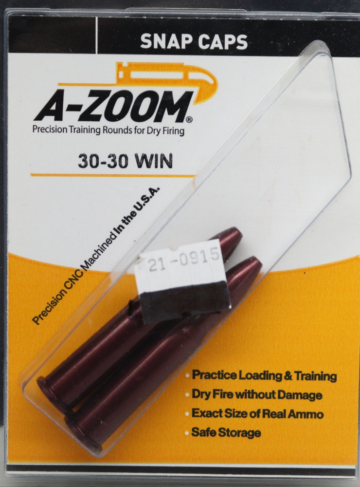 A-Zoom Precision Snap Caps 30-30 Practice Loading & Training Dry Fire #12229