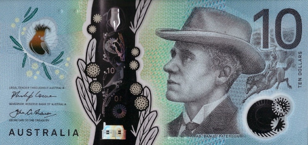 AUSTRALIA 10 DOLLARS 2017 P-63 POLYMER UNC prefix "AA"